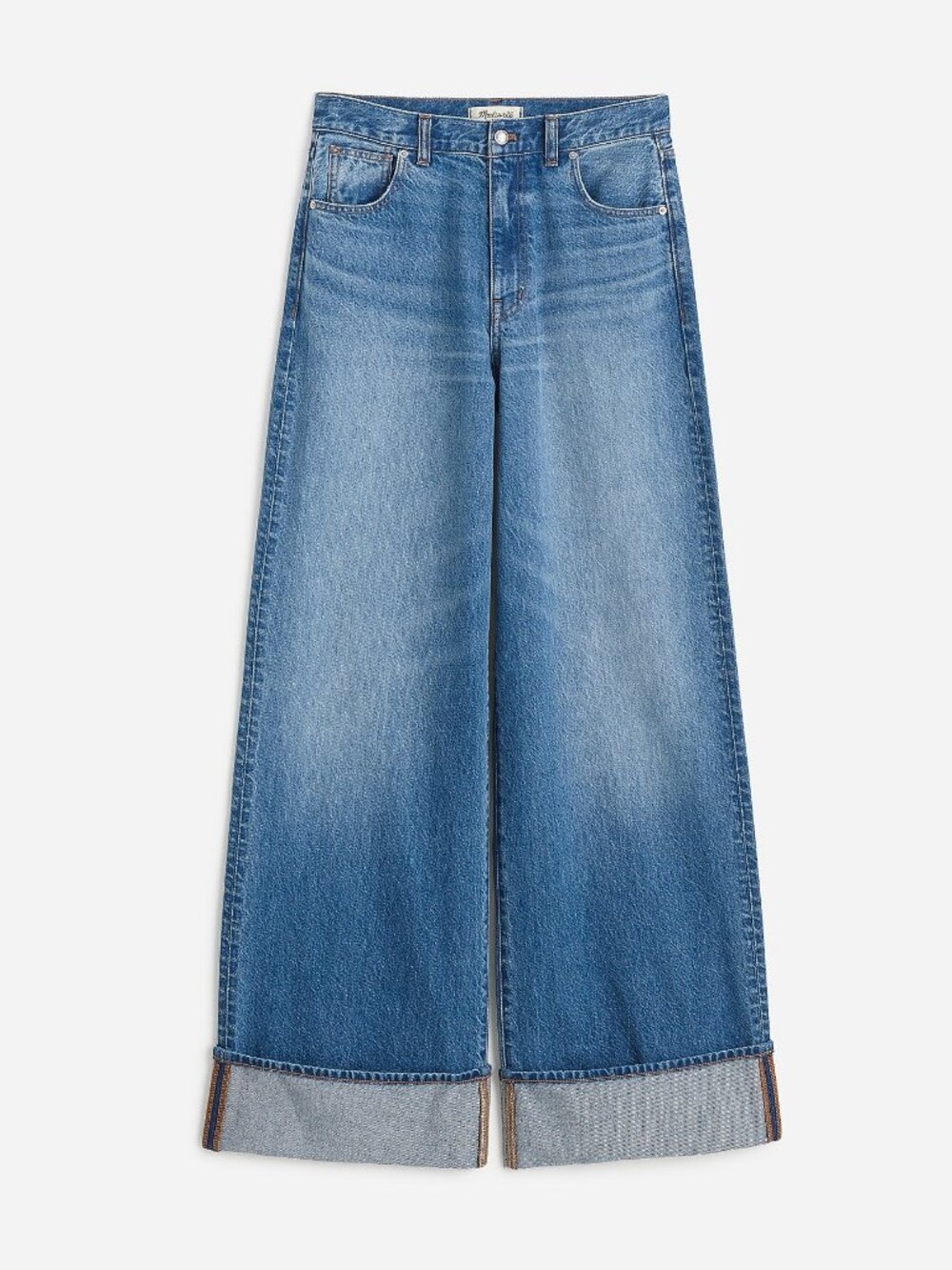 Madewell Superwide-Leg Jeans in Fannin Wash Size 27